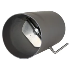 Ofenrohr Gerade 250mm Ø150 Mm Drosselklappe Stahlblech Senotherm Lackiert Gussgr.