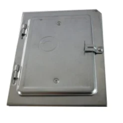 Kamintür 14 X 20 Cm Aus Stahl Mit Hebelverschluss