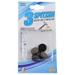 Nagel Kunststoffgleiter 19mm Braun 4Stk.