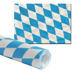 Papiertischdecke Mit Damastprägung 8 X 1 M Bayrisch Blau