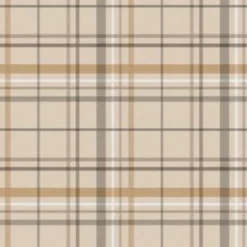 Wachstuch Tischdecke Aberdeen Beige, Meterware Mit 140 Cm Breite