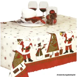 Wachstuch X-Mas 1,40m Nikolaus