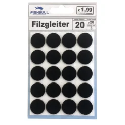 Filzgleiter Ø20 Mm 20 Stück Selbstklebend Rund In Schwarz