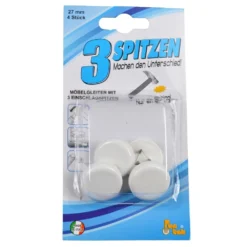 Nagel Filzgleiter-Set 4 Stück 27 Mm In Weiß