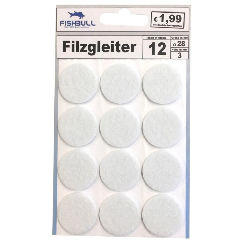 Filzgleiter Ø28 Mm 12 Stück Selbstklebend Rund In Weiß 1 Filzgleiter Ø28 Mm 12 Stück Selbstklebend Rund In Weiß