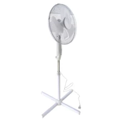 Standventilator Ø 40 Cm 45 W Weiß Mit 3 Geschwindigkeitsstufen