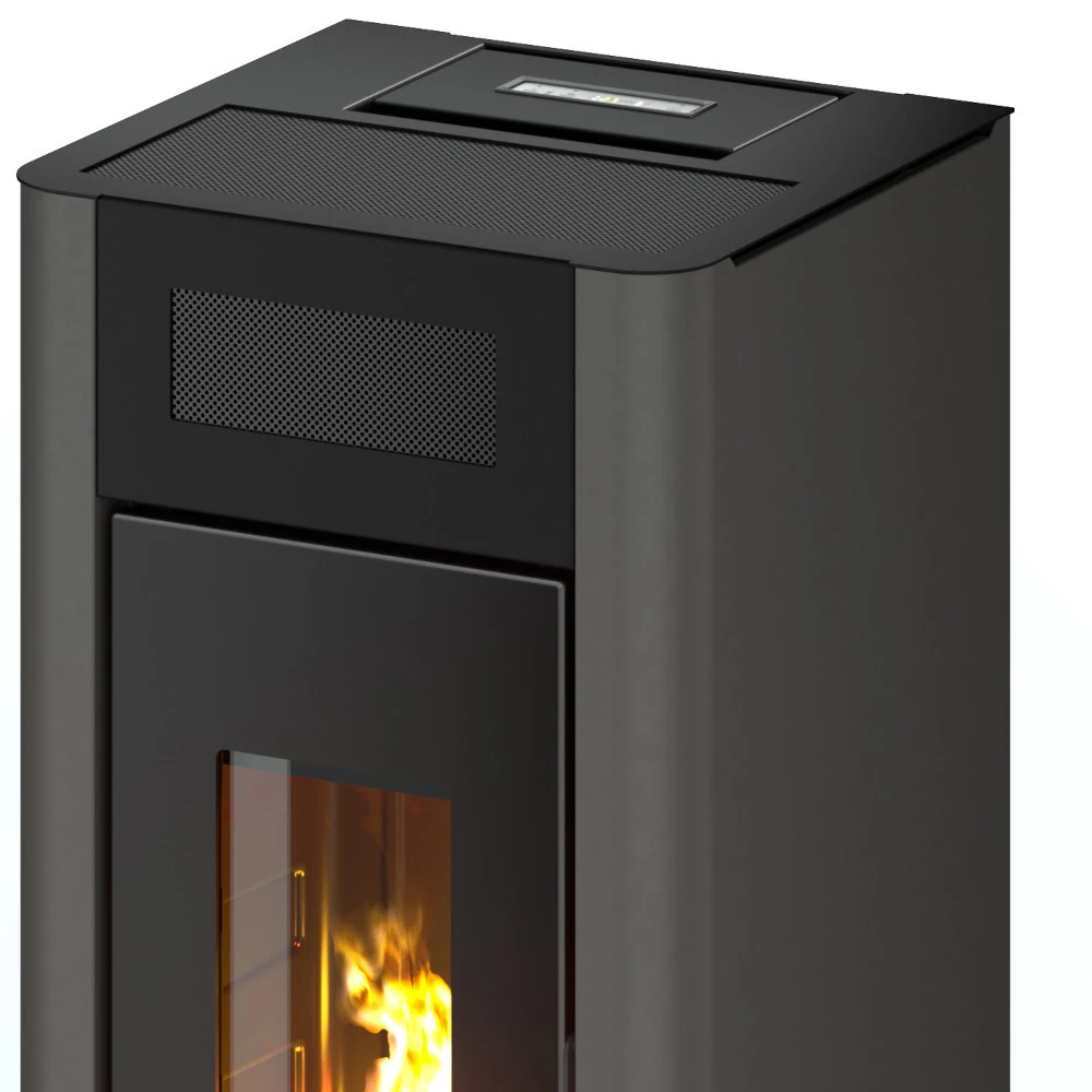 Pelletofen Freepoint AMARANTO 9, Anthrazit Stahl 2 Pelletofen Freepoint AMARANTO 9, Anthrazit Stahl – Bild 2