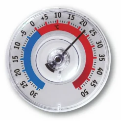 TFA Fensterthermometer Twatcher Ø 80 X 27 Mm Mit Saugnapf