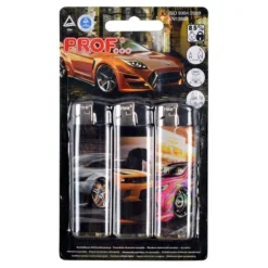 Feuerzeuge 3 Stück, Verschiedene Motive, Sortiert