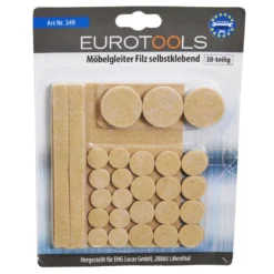 Möbelgleiter-Set Aus Filz 38-teilig In Beige