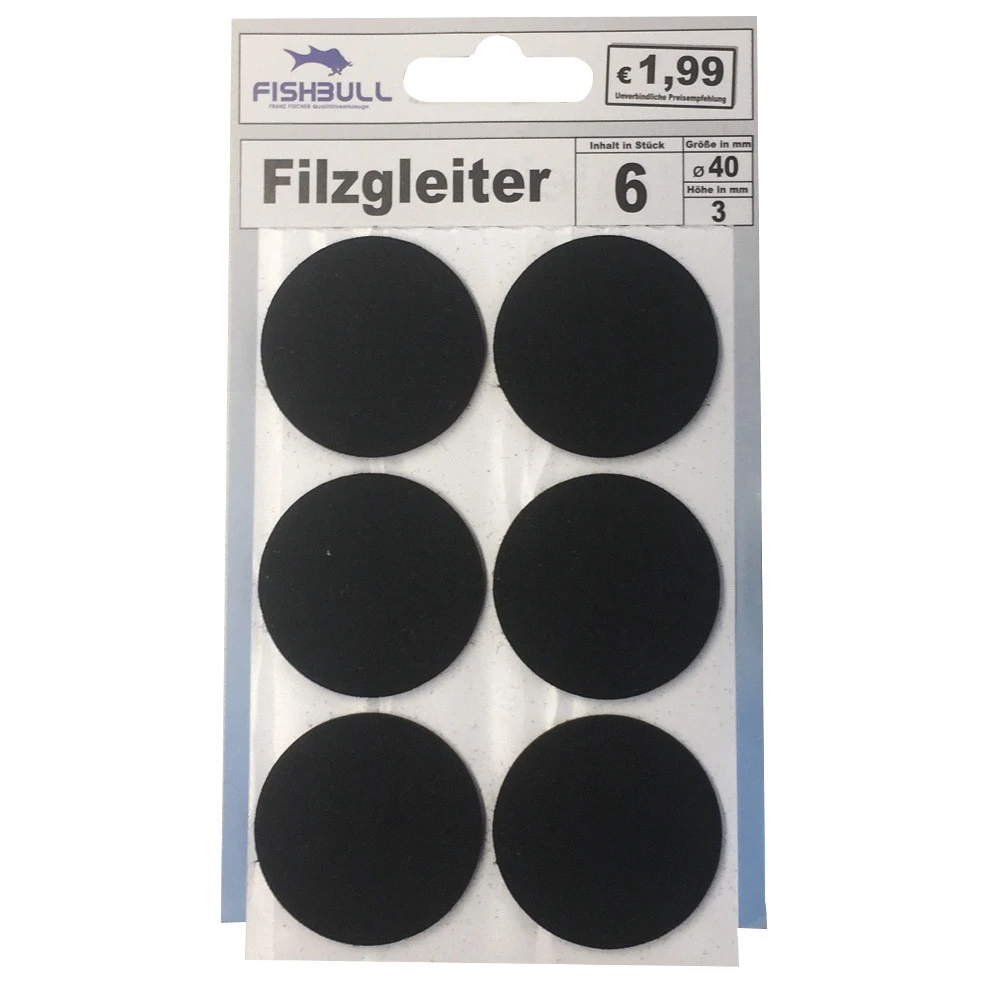 Filzgleiter Ø40 Mm 6 Stück Selbstklebend Rund In Schwarz 1 Filzgleiter Ø40 Mm 6 Stück Selbstklebend Rund In Schwarz