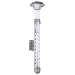 Solar Thermometer 2in1 Mit 1 LED, Kaltweiß