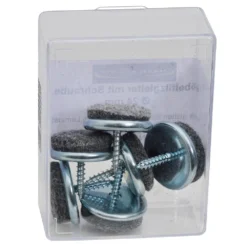 Filzgleiter-Set 6 Stück 24 Mm In Weiß Aufschraubbar