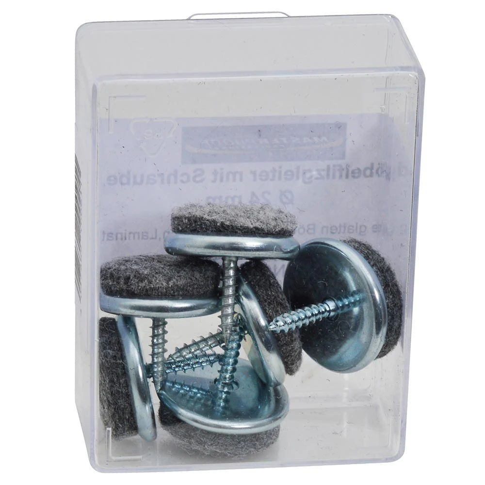 Filzgleiter-Set 6 Stück 24 Mm In Weiß Aufschraubbar 1 Filzgleiter-Set 6 Stück 24 Mm In Weiß Aufschraubbar