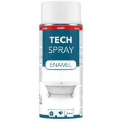 Tech Spray Emaille Glänzend Weiß, Reparaturlack
