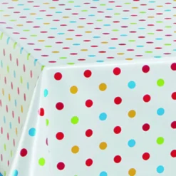 Wachstuch Tischdecke Dottie Bunt, Meterware Mit 140 Cm Breite