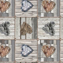 Wachstuch Tischdecke Cuore, Meterware Mit 140 Cm Breite