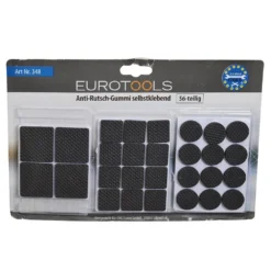 Möbelgleiter Gummi Selbstklebend 56-teilig