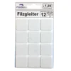 Filzgleiter 27x27 Mm 12 Stück Selbstklebend Quadratisch In Weiß